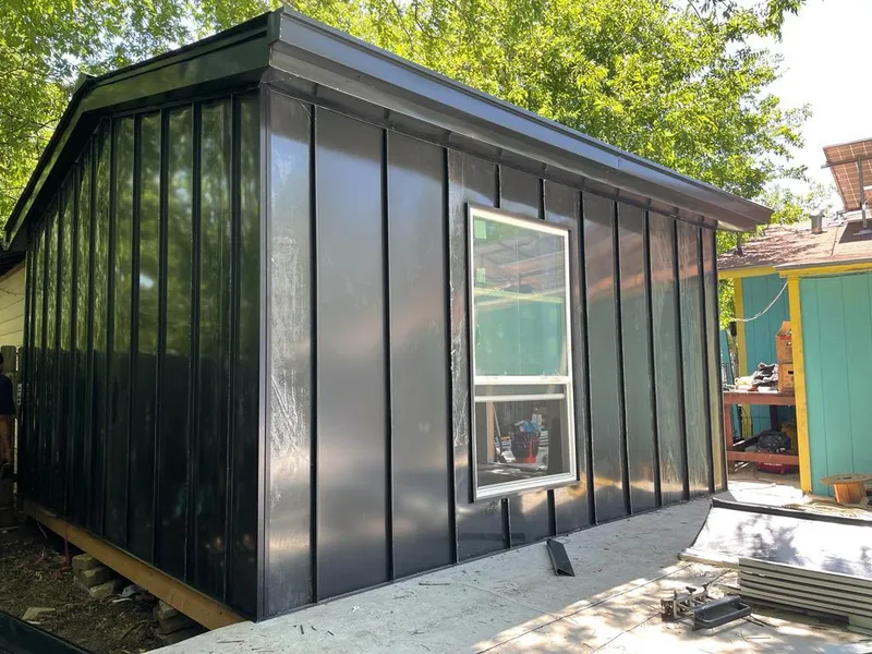 Black standing seam metal wall panels for Metal Roof Installation in Cusseta-Chattahoochee County